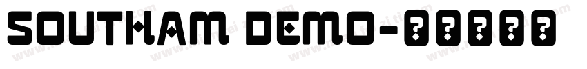 SOUTHAM DEMO字体转换